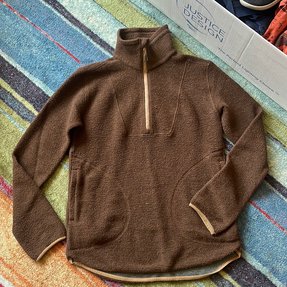 Prana wool 1/4 zip jacket